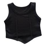 Blusa Croped Infantil Menina