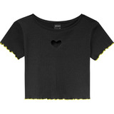 Blusa Cropped Amora Infantil