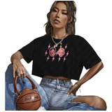 Blusa Cropped Bruno Mars