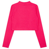 Blusa Cropped Canelada Gola