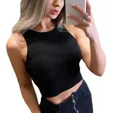 Blusa Cropped Canelada Lisa