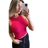 Blusa Cropped Canelada Lisa