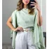 Blusa Cropped Capa Assimetrica Estilo Boho Bata Multi Forma