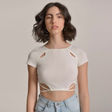 Blusa Cropped Com Amarracao