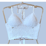Blusa Cropped Croche Jamaica