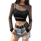 Blusa Cropped De Tela