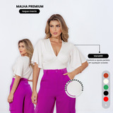 Blusa Cropped Decote V
