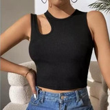 Blusa Cropped Feminina Duas