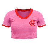 Blusa Cropped Feminina Flamengo