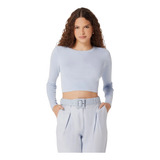 Blusa Cropped Feminina Manga