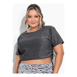 Blusa Cropped Feminina Plus