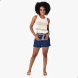 Blusa Cropped Feminina Regata