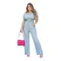 Blusa Cropped Feminina Roupas Olho Grego Strass 