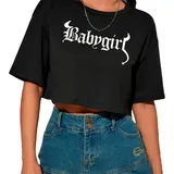 Blusa Cropped Feminino Babygirl