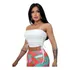 Blusa Cropped Feminino Com Amarração Lateral Ribana Premium