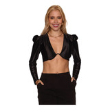 Blusa Cropped Feminino Com