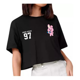 Blusa Cropped Feminino Jeon