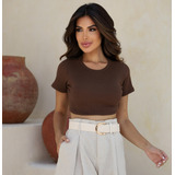 Blusa Cropped Feminino T