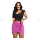 Blusa Cropped Feminino Tricot