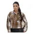 Blusa Cropped Flanelada Estampada Xadrez Quadriculada