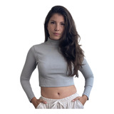 Blusa Cropped Gola Alta