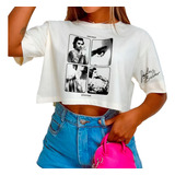 Blusa Cropped Justin Bieber