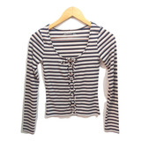 Blusa Cropped Listrada Aeropostale