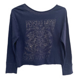Blusa Cropped Manga Longa