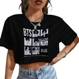 Blusa Cropped Oversized Bts
