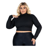 Blusa Cropped Plus Size