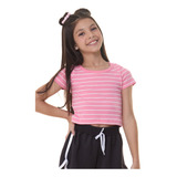 Blusa Cropped Ribana Listrada