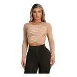 Blusa Cropped Shine Maria