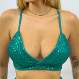 Blusa Cropped Top Sutia