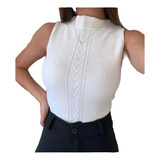Blusa Cropped Tricot Modal