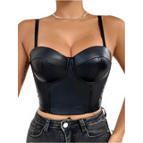 Blusa Curta Cropped Corset