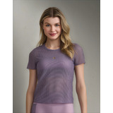 Blusa Curta De Tela