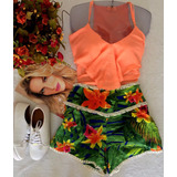 Blusa De Alcinha Crepe