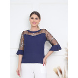 Blusa De Cetim Com