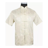 Blusa De Cetim Dourada