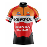 Blusa De Ciclismo Masculina Repsol Manga Curta Menor Preço