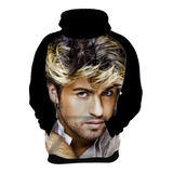 Blusa De Frio Moletom George Michael Cantor Música Art 01