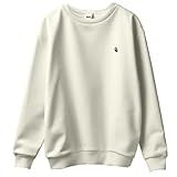 Blusa De Frio Moletom Sem Capuz Macio Hyve Coruja  BR  Alfa  GG  Regular  Regular  Off White Preto 