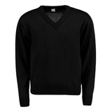 Blusa De Frio Sueter Decote V Malha De Lã