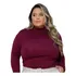 Blusa De Inverno Gola Alta Cacharrel Quentinha Plus Size 