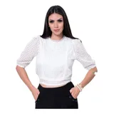 Blusa De Lese Bordada