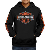 Blusa De Moletom Harley Davidson Logo (mod. Unissex)