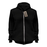Blusa De Moleton Feminina Capuz Zíper Agasalho Ziper Frio