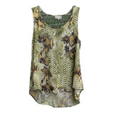 Blusa De Viscose Estampada