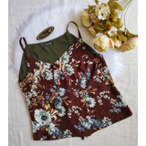 Blusa De Viscose Floral