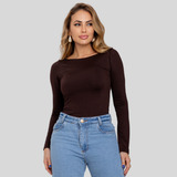 Blusa Decote Costas Aberta